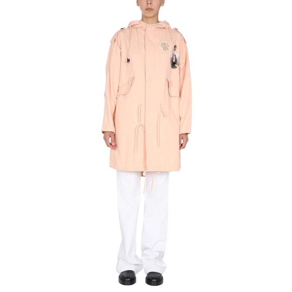 Raf Simons Women Parka With Logo Patch